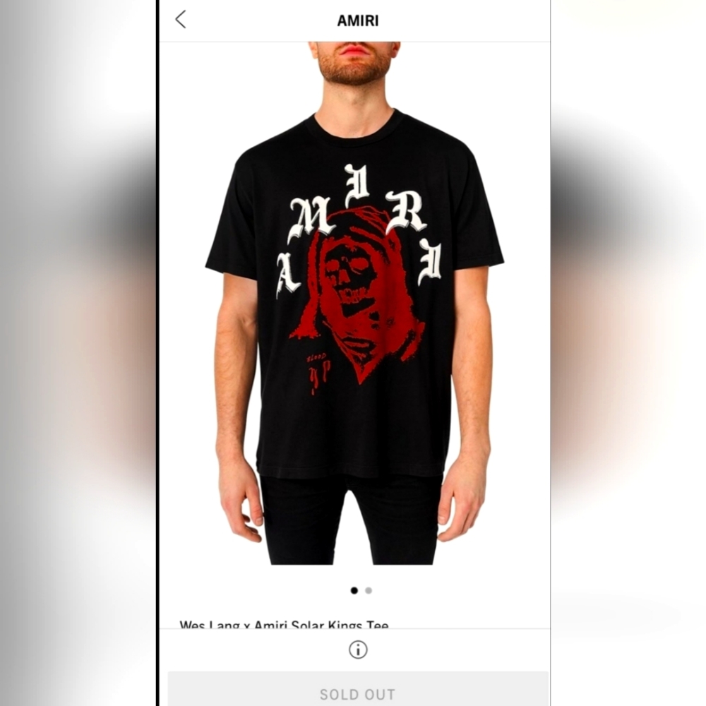 Amiri Wes Lang T-Shirt Limited Edition